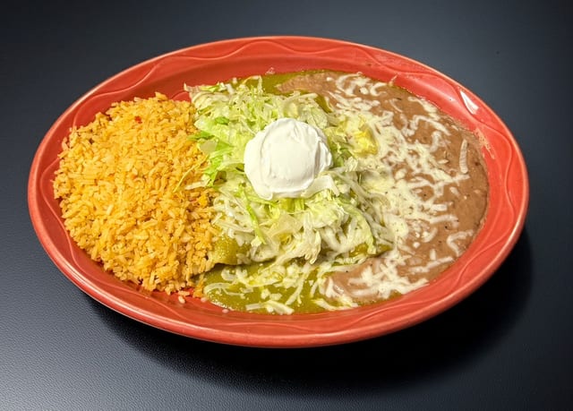 Enchiladas Verdes.