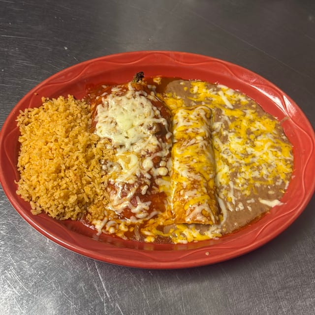 # 12 1 Enchilada and 1 Chile Relleno.