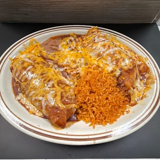 #56 Enchilada and Tamale (Pork)