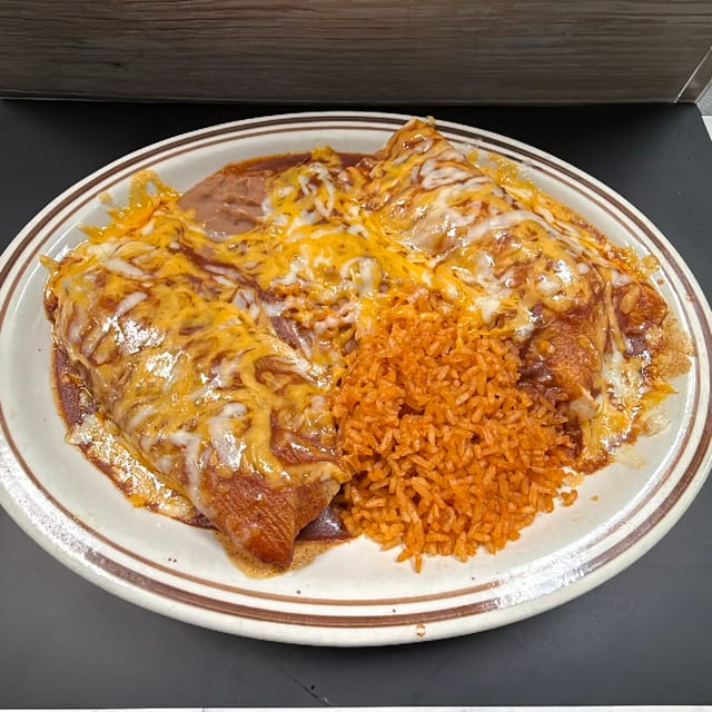 #56 Enchilada and Tamale (Pork).