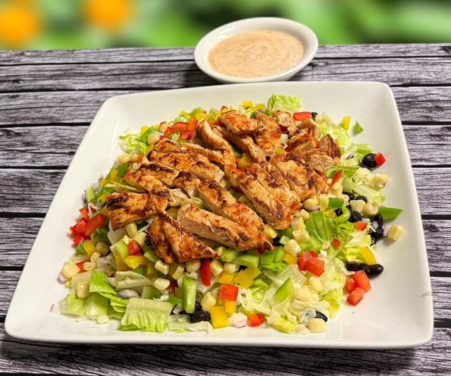 Grilled Chicken Esquite Salad.