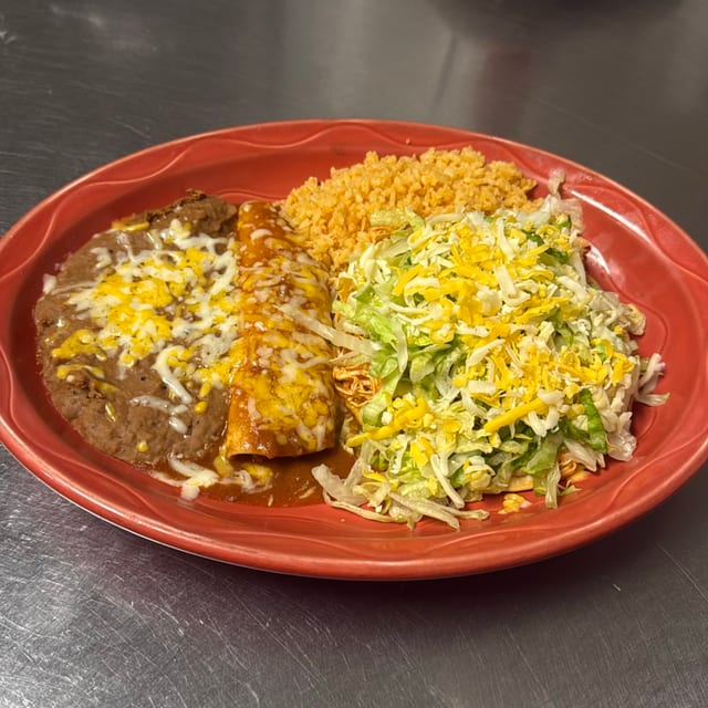 # 3 1 Enchilada and 1 Tostada.