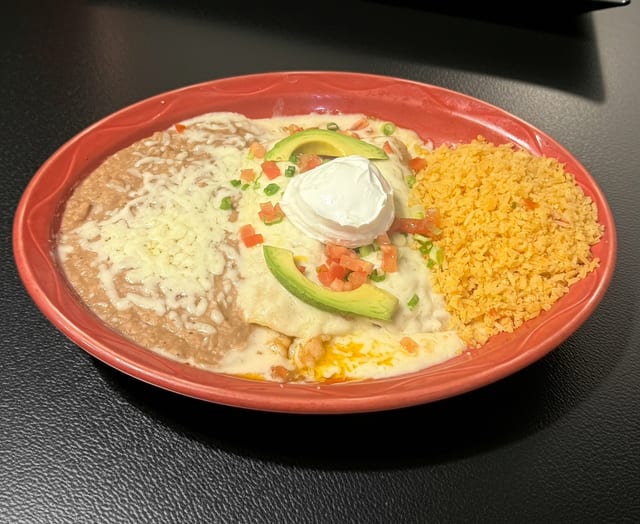 Shrimp Enchiladas.