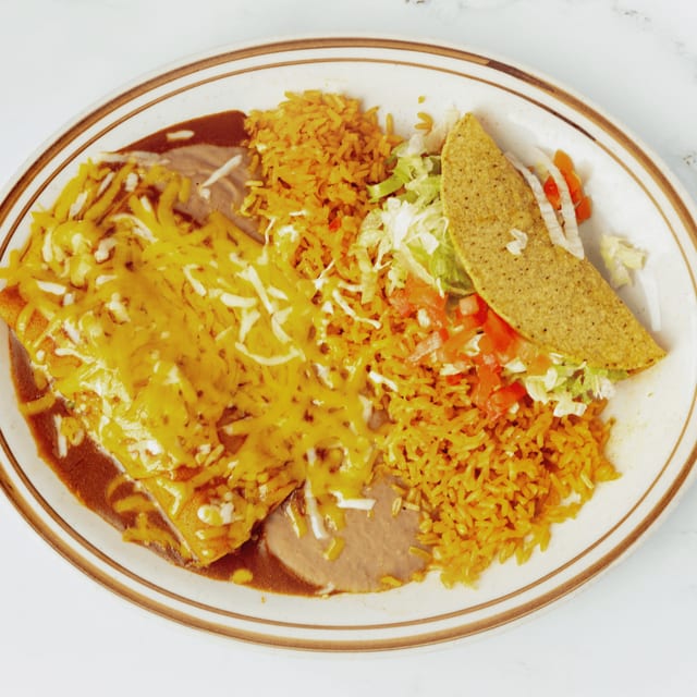 #41 Enchilada and Taco.