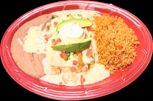 Shrimp Enchiladas.