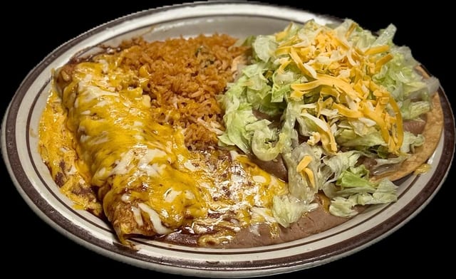 #43 Enchilada and Tostada.
