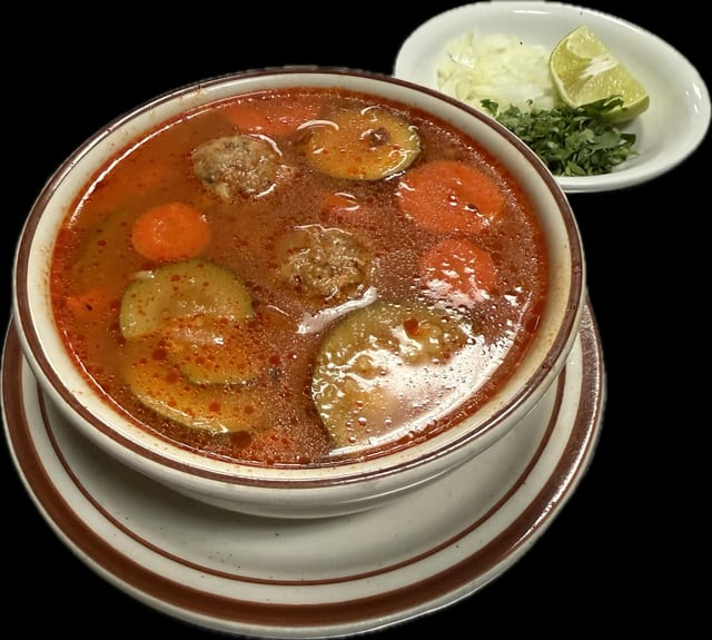 Sopa De Albondigas.