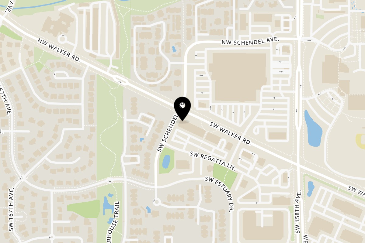 Map showing the location of Juan Colorado Restaurant Regatta Lane on 16165 SW Regatta Ln #1000 in Beaverton